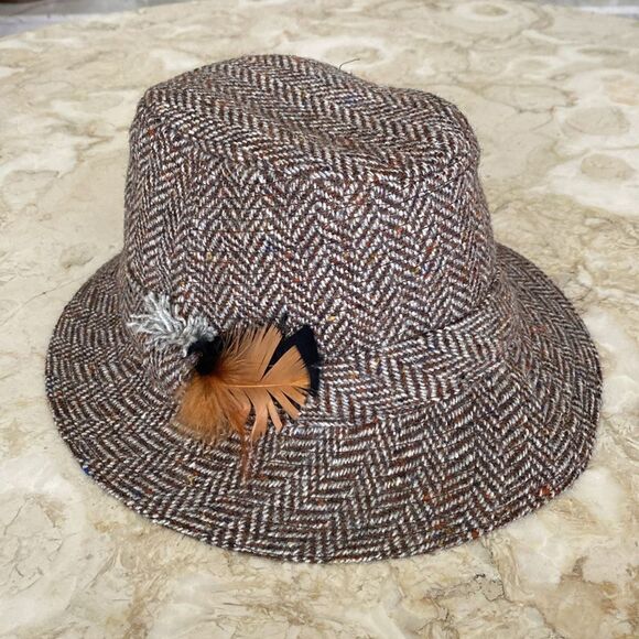 Hanna Hats Donegal Handcrafted Irish Tweed Walking Hat - Mint Condition - Picture 3 of 16